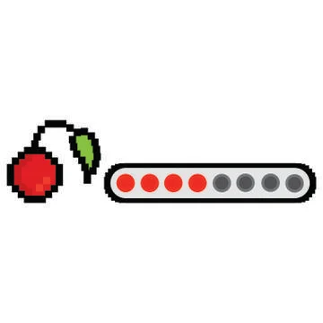 Loading Pixel Videogame Stock Illustration
