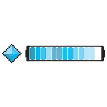 Loading Pixel Videogame Illustrazione stock