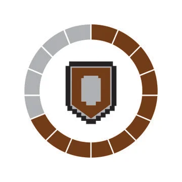 Loading Pixel Videogame Stock Illustration