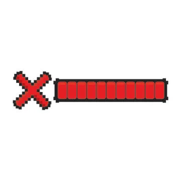Loading Pixel Videogame Stock Illustration