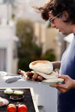 Loading the plate Stock Photos