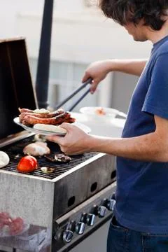Loading the plate Stock Photos