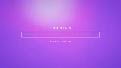 Loading, please wait computer screen illustration Stock Illustration