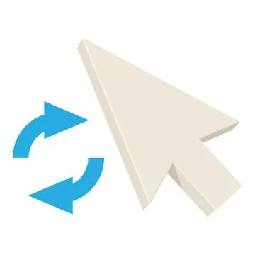 Loading pointer icon, cartoon style Stock Illustration