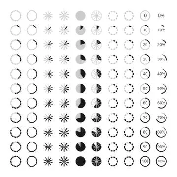 Loading, preloaders vector icons Stock Illustration