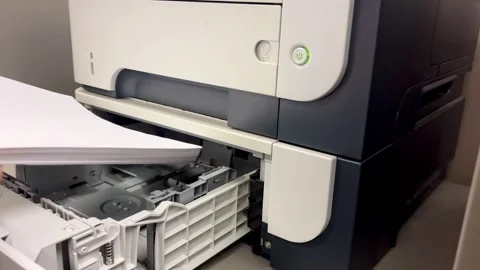 Loading Printer Paper Stock Footage 324549306
