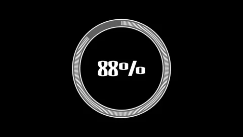 Loading process animation on alpha background. 库存影片 344088178
