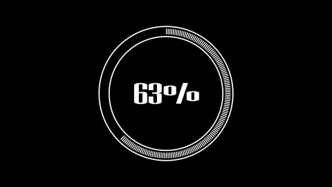 Loading process animation on alpha background. 库存影片 344088209