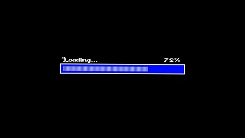 Loading process animation on alpha background. 库存影片 344088214