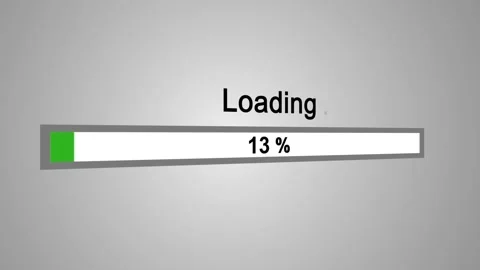 Loading Process Animation on Gray Background Stock Footage 102171260