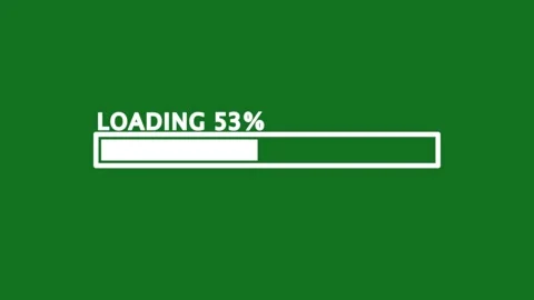 Loading process line. black progress loading bar on black background. Stock Footage 327759901