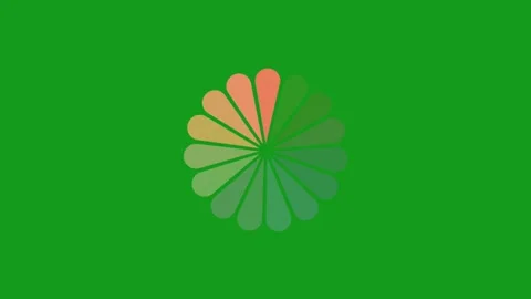 Loading process motion graphics with green screen background Stock Footage 135853468