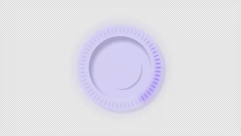 Loading process neumorphic radial circular state animation Vídeos de archivo 342243316