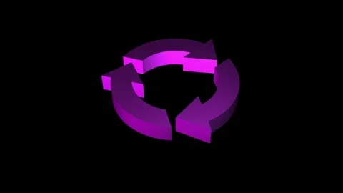 Loading, processing, refresh 3d icon animation video. Stock Footage 304255213