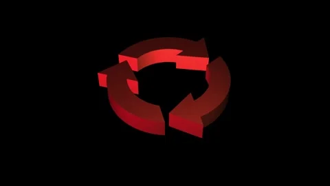 Loading, processing, refresh 3d icon animation video. Stock Footage 304255222