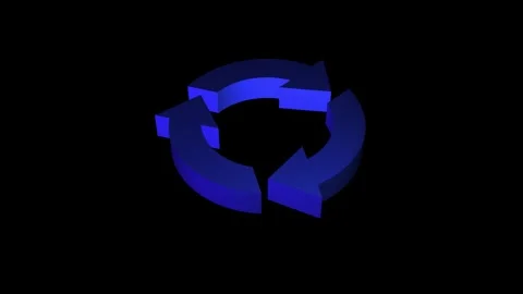 Loading, processing, refresh 3d icon animation video. Stock Footage 304255232