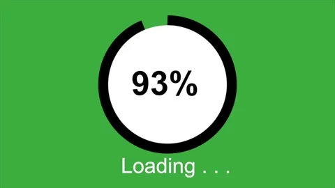 Loading progress animation on green screen background Video stock 330849712