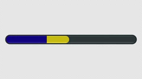 Loading progress bar animation with the Andorra flag on a transparent backg.. Stock Footage 341274346