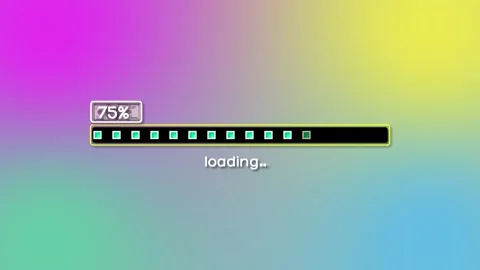 Loading Progress Bar Animation Background. v 361 Stock Footage 257393177