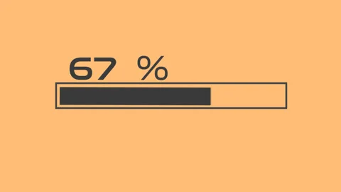 Loading progress bar animation background. Yellow screen loading bar or dow.. Video stock 296623485