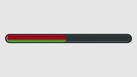 Loading progress bar animation with the Belarus flag on a transparent backg.. Stock Footage 341274344