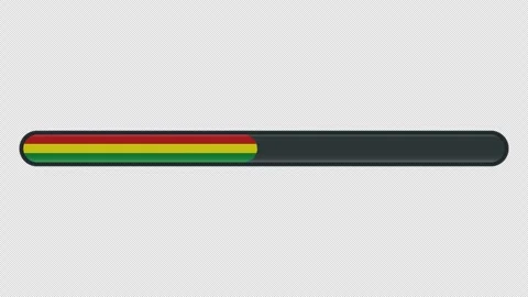 Loading progress bar animation with the Bolivia flag on a transparent backg.. Stock Footage 341274363