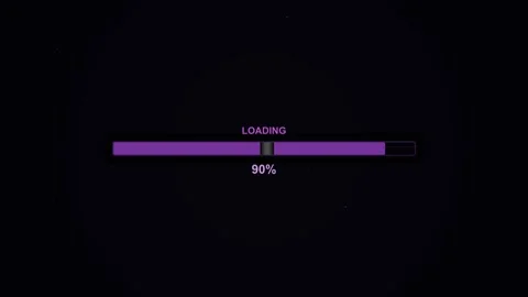 Loading progress bar animation displaying completion status in digital form.. Stock Footage 328273231