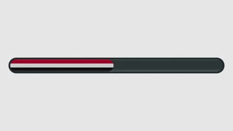 Loading progress bar animation with the Egypt flag on a transparent backgro.. Stock Footage 341274386