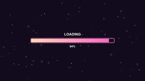 Loading progress bar animation featuring bubbles and sparkling effects desi.. Stock Footage 326690570