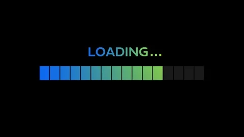Loading Progress Bar Animation with Gradient Indicator Vídeos de archivo 342699096