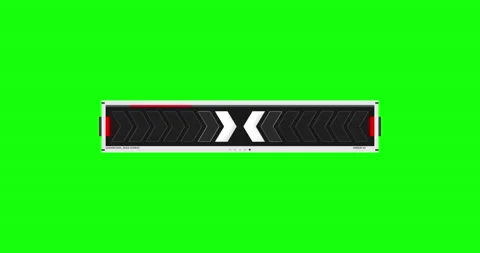 Loading Progress Bar Animation Green Background Stock Footage 181031967