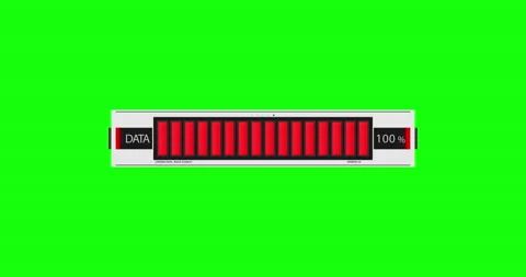 Loading Progress Bar Animation Green Background Stock-Footage 181033172