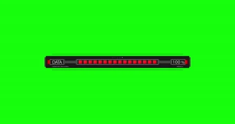 Loading Progress Bar Animation Green Background Stock-Footage 181033358