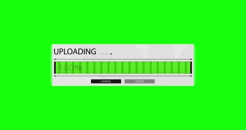Loading Progress Bar Animation Green Background 動画素材 181036259