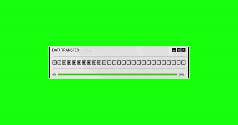 Loading Progress Bar Animation Green Background Stock-Footage 181036518
