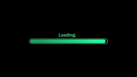Loading progress bar animation green screen background 4k Stock Footage 281672540