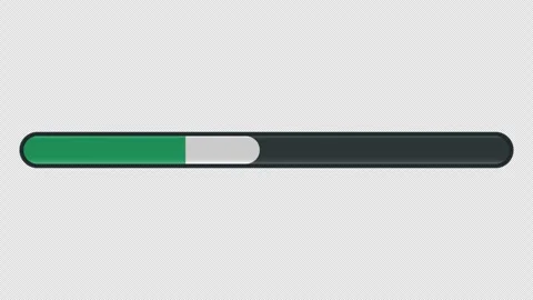 Loading progress bar animation with the Ireland flag on a transparent backg.. Stock Footage 341274397