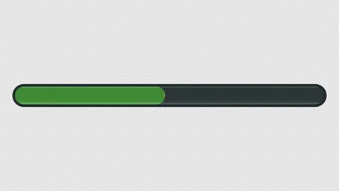 Loading progress bar animation with the Mauritania flag on a transparent ba.. Stock Footage 341274407