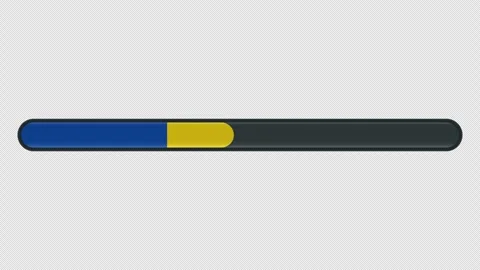 Loading progress bar animation with the Moldova flag on a transparent backg.. Stock Footage 340514852