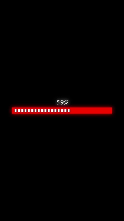 Loading progress bar animation with percentage indicator showing increase f.. Stock Footage 338421647