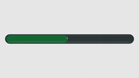 Loading progress bar animation with the Saudi Arabia flag on a transparent .. Stock Footage 341274438
