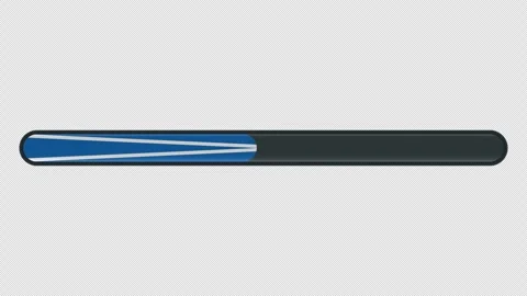 Loading progress bar animation with the Scotland flag on a transparent back.. Stock Footage 340514867