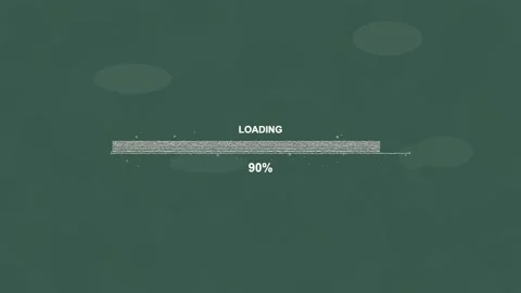 Loading progress bar animation showing completion at 100 percent during a d.. Stock Footage 328273183