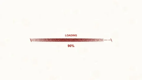Loading progress bar animation showing 100 percent completion in a simple d.. Stock Footage 328273636