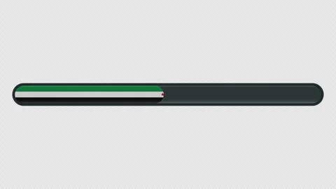 Loading progress bar animation with the Syria flag on a transparent backgro.. Stock Footage 341274451