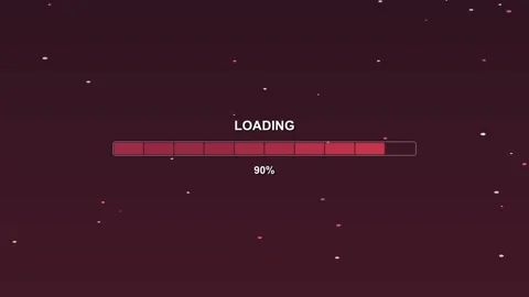 Loading progress bar animation for video creator or streamer with dark back.. Vídeos de archivo 325766718