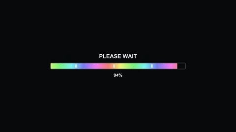 Loading progress bar animation for video editor or web designer displaying .. Stock Footage 327744919