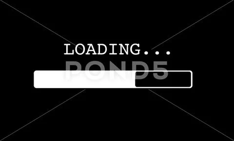 Loading progress bar. Black scale. ~ Clip Art #139486927