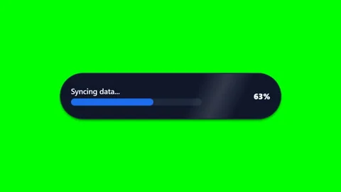 Loading progress bar bottom Green Screen Lower Third Vídeos de archivo 345222491