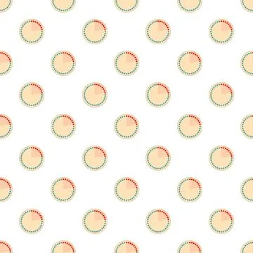 Loading progress bar circles seamless pattern background Stock-Illustration